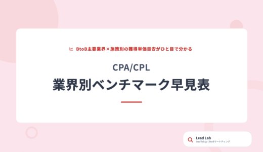 CPA/CPL 業界別ベンチマーク早見表｜自社の広告費は適正か？【無料ダウンロード】